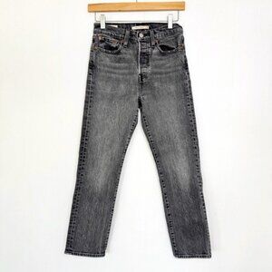 Levi's Wedgie straight leg High Waist Denim Jeans , red tag button fly 24